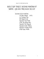 Xây dựng kế hoạch điều hành và quản lý sản xuất cho công ty xi măng hải vân 