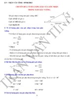 CHUYÊN đề 2  tỉ số LƯỢNG GIÁC của góc NHỌN 