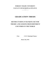 Restructuring in banking sector, theory and lessons from different countries in the world 