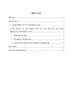 Kỹ năng tư vấn pháp luật và vai trò của kỹ năng trong hoạt động tư vấn pháp luật