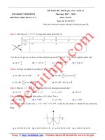 Đề thi thử THPT quốc gia 2018 môn toán trường THPT hoa lư a – ninh bình lần 1 file word có lời giải chi tiết 