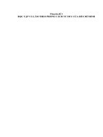 HỌC tập và làm THEO PHONG CÁCH tư DUY của hồ CHÍ MINH 