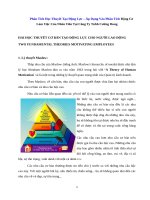  phân tích học thuyết tạo động lực – áp dụng vào phân tích động cơ làm việc của nhân viên tại công ty tnhh cường dung 