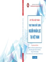 Ky yeu hoi thao Thực trạng chất lượng nguồn nhân lực tại Việt Nam