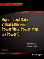 High impact data visualization with power view 