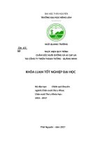 Thực hiện quy trình chăm sóc nuôi dưỡng gà ai cập lai tại công ty thiên thuận tường – quảng ninh 