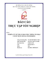 NGHIÊN CỨU KỸ THUẬT KHAI THÁC THÔNG TIN NHẠY CẢM SỬ DỤNG SOCIAL ENGINEERING