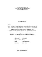 Thực hiện quy trình chăm sóc, nuôi dưỡng và phòng trị bệnh đường sinh dục trên đàn lợn nái sinh sản nuôi tại trang trại bảy tuân, công ty TNHH bảo lộc, xã tiên phương   huyện chương mỹ   thành phố hà nội 