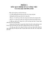 Mô hình khung hệ thống quản lý chất lượng PHẦN 3