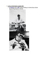 Báo cáo chiến lược marketing của Honda