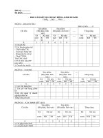 BÁO CÁO KẾT QUẢ HOẠT ĐỘNG, KINH DOANH