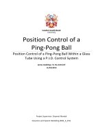 Điều khiển vị trí quả bóng bàn trong ống