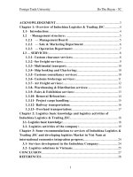 Logistics basic knowledge and logistics activities of indochina logistics  trading JSC 