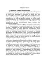 TOM TAT TIENG ANH quản lý chương trình đào tạo theo tiếp cận năng lực ở trường đại học kỹ thuật   hậu cần