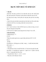 Giáo án Sinh học 7 bài 55: Tiến hóa về sinh sản