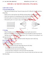 CHỦ đề 2  sự TRUYỀN ÁNH SÁNG  