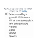 GIẢI PART 5 TOEIC CHI TIẾT