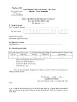 BẢNG KÊ TIẾN ĐỘ NỘP TIỀN SỬ DỤNG ĐẤT CỦA DỰ ÁN BẤT ĐỘNG SẢN