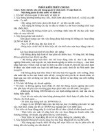 ĐỀ CƯƠNG ÔN TẬP THI CÔNG CHỨC  PHẦN KIẾN THỨC CHUNG