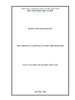 Tiểu thuyết của Đỗ Phấn từ góc nhìn sinh thái (Luận văn thạc sĩ)