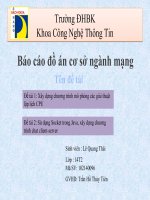 Xây dựng chương trình mô phỏng các giải thuật lập lịch CPU ; Sử dụng Socket trong Java, xây dựng chương trình chat clientserver