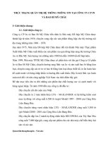 Thực trạng quản trị hệ thông thông tin tại công ty CP in và bao bì mỹ châu 