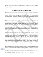 IELTS academic reading sample 98   heliumâ€™s future up in the air 