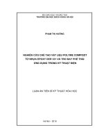Nghiên cứu chế tạo vật liệu polyme compozit từ nhựa epoxy der 331 và tro bay phế thải ứng dụng trong kỹ thuật điện 