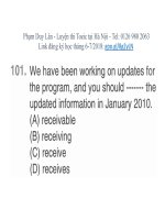 5 GIẢI PART 5 TOEIC CHI TIẾT