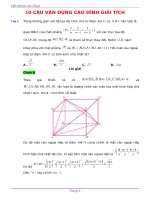 10 câu vận DỤNG CAO OXYZ 