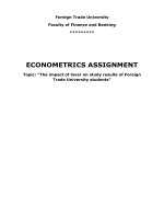 Tiểu luận the impact of lover on study results of foreign trade university students 