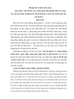 tiểu luận cao học môn phân tích chính sách công- Lợi ích nhóm” và “tham nhũngchính sách”, quan niệm, nhận diện, phân loại và mối liên hệ