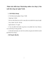  phân tích chiến lược marketing online của công ty sản xuất thủ công mỹ nghệ vietk 