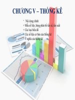 TOÁN 10   CHƯƠNG v – THỐNG kê   full