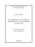 Một số bình diện tu từ học truyện kể trong những sáng tác viết cho thiếu nhi của Tạ Duy Anh (Luận văn thạc sĩ)