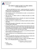 Quy dinh  AN NINH tai khu vuc dong thung (Tiêu chuẩn CTPAT)