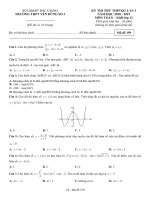 Đề thi thử THPT quốc gia môn toán 12 năm 2018 – 2019 trường yên dũng 3 – bắc giang lần 1 
