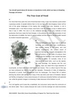 IELTS academic reading sample 144   the true cost of food 