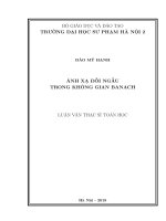 Luận văn ánh xạ đối ngẫu trong không gian banach 