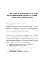 Phân tích SWOT xây dựng kế hoạch kinh doanh sản phẩm lụa tư tằm công ty CP tơ tằm á châu – lụa ván phúc e 