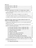 Thực trạng và giải pháp thúc đẩy xuất khẩu kính xây dựng của công ty cổ phần quan nhân 