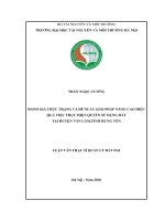 Luận văn Thạc sĩ Quản lý đất đai Đánh giá thực trạng và đề xuất giải pháp nâng cao hiêu quả việc thực hiện quyền sử dụng đất tại huyện Văn Lâm tỉnh Hưng Yên