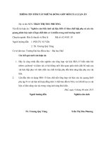 Biến tính vật liệu SBA  15 làm chất hấp phụ xúc tác quang phân hủy một số hợp chất hữu cơ ô nhiễm tỏng môi trường nước