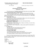 Kế hoạch tổ chức chương trình tấm áo tặng bạn