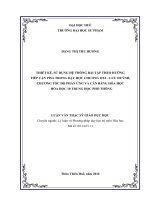 THIẾT kế, sử DỤNG hệ THỐNG bài tập THEO HƯỚNG TIẾP cận PISA hóa học 10