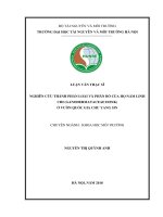 Luận văn Thạc sĩ Khoa học môi trường Nghiên cứu thành phần loài và phân bố của họ Nấm Linh chi Ganodermataceae ở Vườn quốc gia Chư Yang Sin