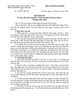 Kế hoạch tổ chức giáo dục cho học sinh chưa ngoan