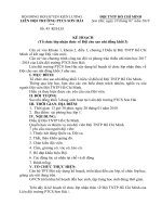 Kế hoạch tổ chức lớp nhận thức lớp 3