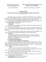 Kế hoạch tổ chức chào mừng ngày 20 tháng 11 năm học 20182019