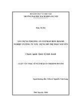 Xây dựng phương án cổ phần hoá doanh nghiệp ở công ty xây dựng đô thị thái nguyên 